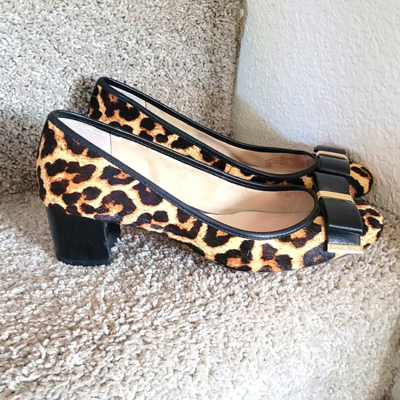 Michael Kors Shoes - Michael Kors Brown and Black Heels with Leopard Print in Calf Hair.size 7.5